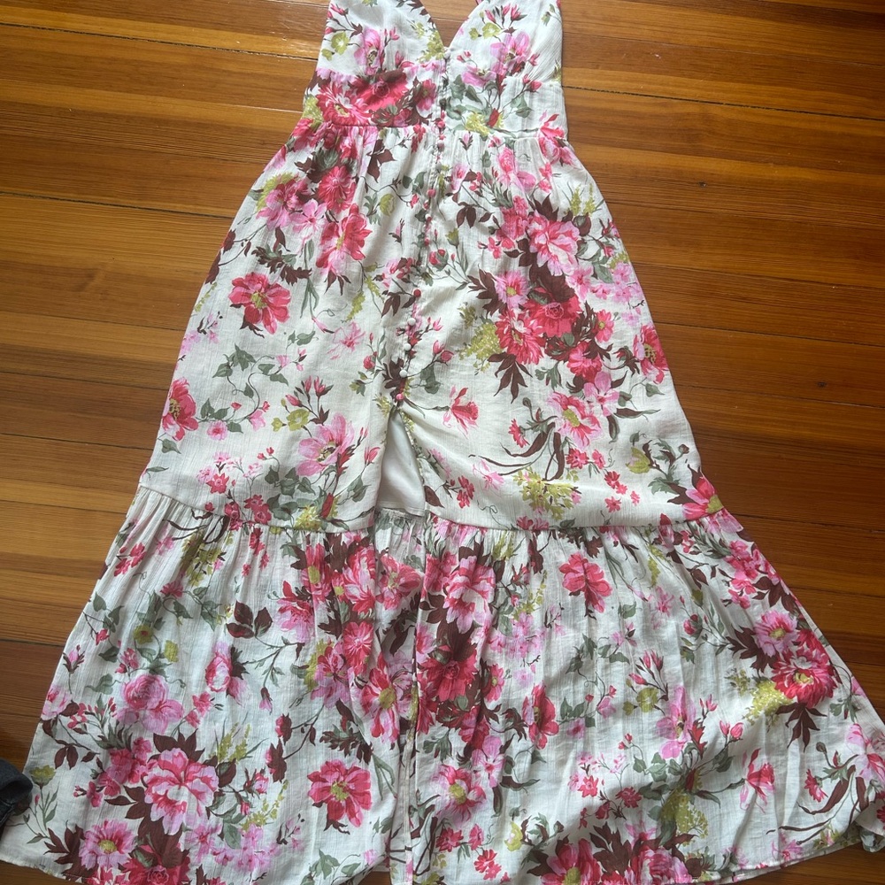 Abercrombie & Fitch Floral Button Through Maxi Dress